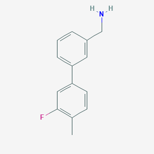 [3-(3-Fluoro-4-methylphenyl)phenyl]methanamine