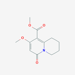 methyl 8-methoxy-6-oxo-1,3,4,6-tetrahydro-2H-quinolizine-9-carboxylate