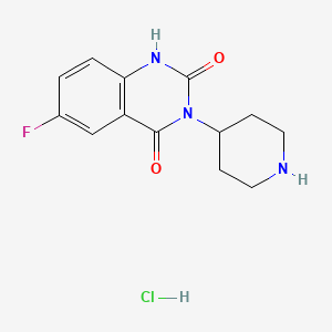 6-fluoro-3-piperidin-4-ylquinazoline-2,4(1H,3H)-dione hydrochloride