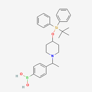 (4-(1-(4-((Tert-butyldiphenylsilyl)oxy)piperidin-1-yl)ethyl)phenyl)boronic acid