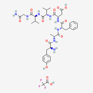 molecular formula C39H53F3N8O12 B14083548 Deltorphin C (trifluoroacetate salt) 