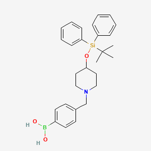 (4-((4-((Tert-butyldiphenylsilyl)oxy)piperidin-1-yl)methyl)phenyl)boronic acid