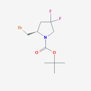 tert-butyl (2S)-2-(bromomethyl)-4,4-difluoropyrrolidine-1-carboxylate