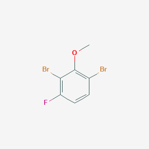 molecular formula C7H5Br2FO B1408359 2,6-Dibromo-3-fluoroanisole CAS No. 1803783-87-0