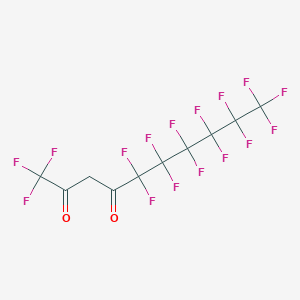molecular formula C10H2F16O2 B140836 1,1,1,5,5,6,6,7,7,8,8,9,9,10,10,10-Hexadecafluorodecane-2,4-dione CAS No. 147874-76-8