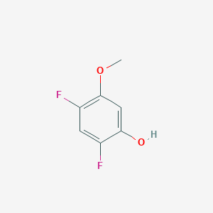 molecular formula C7H6F2O2 B1408360 2,4-Difluoro-5-methoxyphenol CAS No. 1803822-12-9