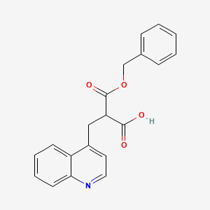 3-(Benzyloxy)-3-oxo-2-(quinolin-4-ylmethyl)propanoic acid