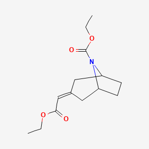 ethyl (3E)-3-(2-ethoxy-2-oxoethylidene)-8-azabicyclo[3.2.1]octane-8-carboxylate