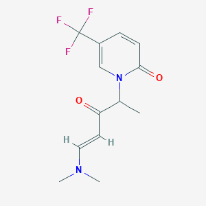 1-[(4E)-5-(dimethylamino)-3-oxopent-4-en-2-yl]-5-(trifluoromethyl)-1,2-dihydropyridin-2-one