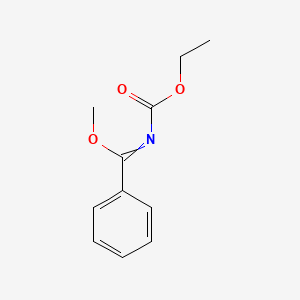 molecular formula C11H13NO3 B14083735 Methyl N-(ethoxycarbonyl)benzenecarboximidate CAS No. 101934-61-6