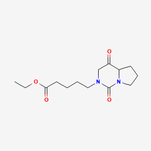 Ethyl 5-{1,4-dioxo-octahydropyrrolo[1,2-c]pyrimidin-2-yl}pentanoate