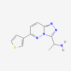 1-(6-(Thiophen-3-yl)-[1,2,4]triazolo[4,3-b]pyridazin-3-yl)ethan-1-amine