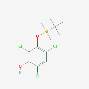 3-[(Tert-butyldimethylsilyl)oxy]-2,4,6-trichlorophenol
