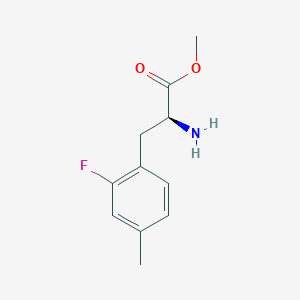 methyl (2S)-2-amino-3-(2-fluoro-4-methylphenyl)propanoate