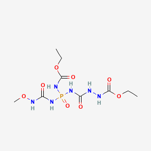 molecular formula C9H19N6O8P B14083924 Diethyl 3-(((carboxyamino)(3-methoxyureido)phosphinyl)carbamoyl)carbazate CAS No. 16757-56-5