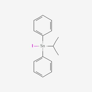 molecular formula C15H17ISn B14083982 Iodo(diphenyl)(propan-2-yl)stannane CAS No. 1021-22-3