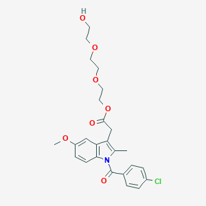 molecular formula C25H28ClNO7 B140840 Indomethacin triethylene ester CAS No. 157769-09-0
