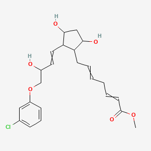 molecular formula C23H29ClO6 B14084010 Methyl 7-{2-[4-(3-chlorophenoxy)-3-hydroxybut-1-en-1-yl]-3,5-dihydroxycyclopentyl}hepta-2,5-dienoate 