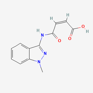 molecular formula C12H11N3O3 B1408403 4-[(1-methyl-1H-indazol-3-yl)amino]-4-oxobut-2-enoic acid CAS No. 1440537-86-9