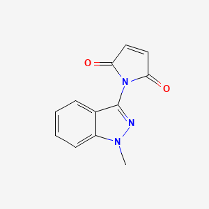 molecular formula C12H9N3O2 B1408405 1-(1-methyl-1H-indazol-3-yl)-1H-pyrrole-2,5-dione CAS No. 1440535-46-5