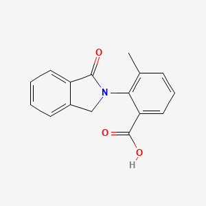 molecular formula C16H13NO3 B1408408 3-甲基-2-(1-氧代-1,3-二氢-2H-异吲哚-2-基)苯甲酸 CAS No. 1858240-23-9