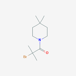 molecular formula C11H20BrNO B1408412 2-Bromo-1-(4,4-dimethylpiperidin-1-yl)-2-methylpropan-1-one CAS No. 1592782-03-0