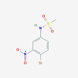 molecular formula C7H7BrN2O4S B14084141 n-(4-Bromo-3-nitrophenyl)methanesulfonamide 