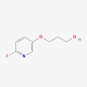 3-[(6-Fluoropyridin-3-yl)oxy]propan-1-ol
