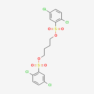 molecular formula C16H14Cl4O6S2 B14084218 Butane-1,4-diyl bis(2,5-dichlorobenzenesulfonate) CAS No. 10154-63-9