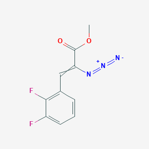 molecular formula C10H7F2N3O2 B14084310 methyl 2-azido-3-(2,3-difluorophenyl)prop-2-enoate 