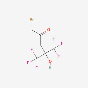 molecular formula C6H5BrF6O2 B14084326 2-Pentanone, 1-bromo-4-hydroxy-5,5,5-trifluoro-4-(trifluoromethyl)- CAS No. 101931-62-8