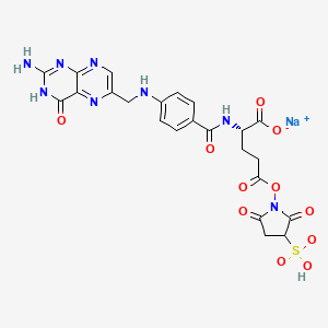 molecular formula C23H21N8NaO11S B14084367 Folic Acid Sulfosuccinimidyl Ester Sodium Salt 
