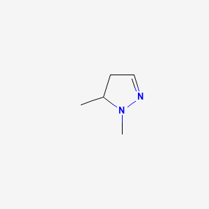 molecular formula C5H10N2 B14084439 2-Pyrazoline, 1,5-dimethyl- CAS No. 5775-96-2