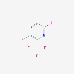 molecular formula C6H2F4IN B1408445 3-Fluoro-6-iodo-2-(trifluoromethyl)pyridine CAS No. 1227512-23-3