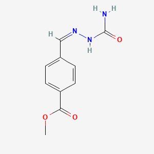molecular formula C10H11N3O3 B14084470 methyl 4-[(E)-[(carbamoylamino)imino]methyl]benzoate 