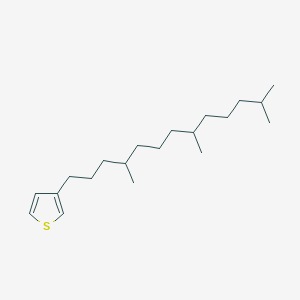molecular formula C20H36S B14084489 3-(4,8,12-Trimethyltridecyl)thiophene CAS No. 102037-89-8