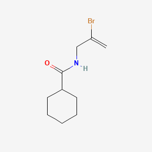 molecular formula C10H16BrNO B14084502 Cyclohexanecarboxamide, N-(2-bromoallyl)- CAS No. 101564-20-9