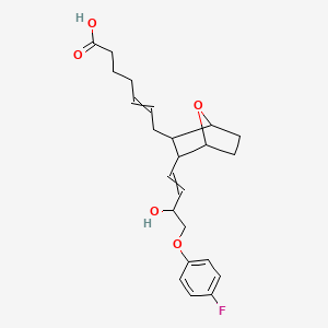 molecular formula C23H29FO5 B14084551 7-[3-[4-(4-Fluorophenoxy)-3-hydroxybut-1-enyl]-7-oxabicyclo[2.2.1]heptan-2-yl]hept-5-enoic acid 