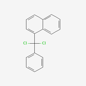molecular formula C17H12Cl2 B14084578 1-[Dichloro(phenyl)methyl]naphthalene CAS No. 102417-46-9