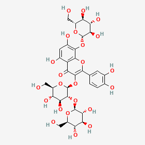 molecular formula C33H40O23 B14084613 Gossypetin 3-sophoroside-8-glucoside 