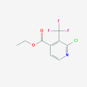 molecular formula C9H7ClF3NO2 B1408462 Ethyl 2-chloro-3-(trifluoromethyl)isonicotinate CAS No. 1227575-51-0