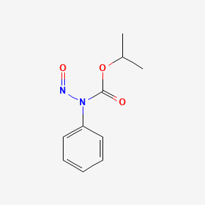 molecular formula C10H12N2O3 B14084637 Carbanilic acid, N-nitroso-, isopropyl ester CAS No. 101418-02-4