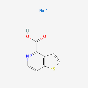 molecular formula C8H5NNaO2S B14084693 Sodium hydride;thieno[3,2-c]pyridine-4-carboxylic acid 
