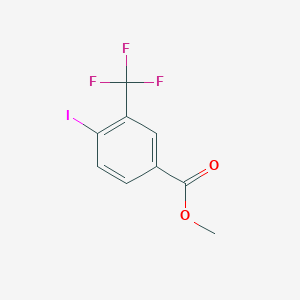 molecular formula C9H6F3IO2 B1408478 Methyl 4-iodo-3-(trifluoromethyl)benzoate CAS No. 1261880-87-8