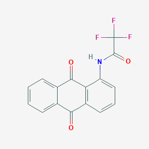 molecular formula C16H8F3NO3 B14084795 Acetamide, N-(9,10-dihydro-9,10-dioxo-1-anthracenyl)-2,2,2-trifluoro- CAS No. 126050-17-7