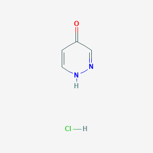 molecular formula C4H5ClN2O B1408480 pyridazin-4-ol hydrochloride CAS No. 116008-72-1
