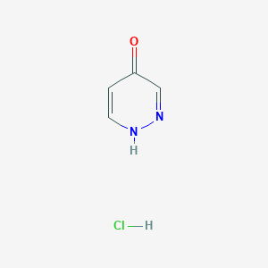 molecular formula C4H5ClN2O B1408480 Pyridazin-4(1H)-one hydrochloride CAS No. 116008-72-1