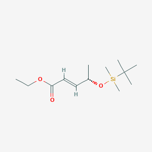 molecular formula C13H26O3Si B14084816 ethyl (2E,4S)-4-[(tert-butyldimethylsilyl)oxy]pent-2-enoate 
