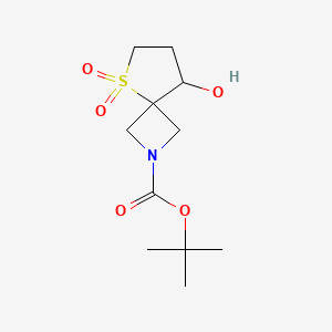 molecular formula C11H19NO5S B1408484 Tert-butyl 8-hydroxy-5-thia-2-azaspiro[3.4]octane-2-carboxylate 5,5-dioxide CAS No. 1340481-90-4