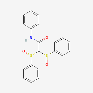 molecular formula C20H17NO3S2 B14084850 N-Phenyl-2,2-bis(phenylsulfinyl)acetamide CAS No. 100749-49-3
